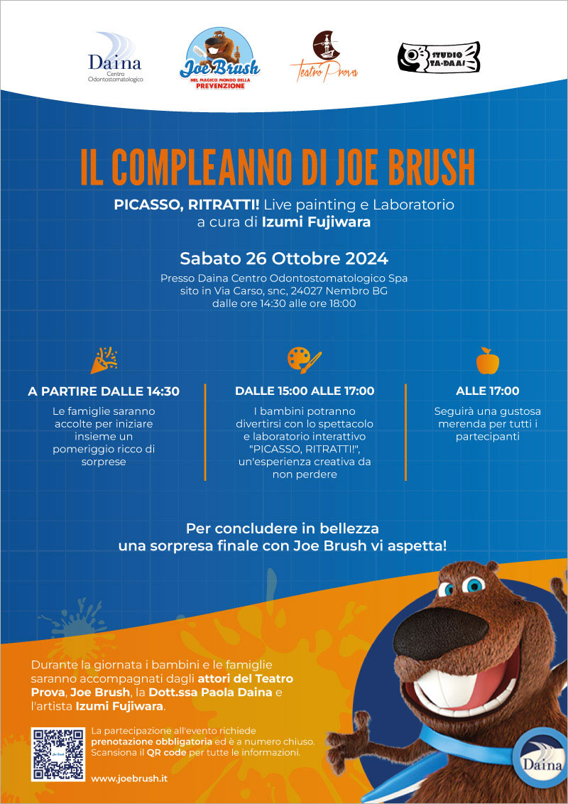 Un pomeriggio di creatività e divertimento con Joe Brush e Picasso!